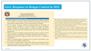 2/7/2023 49
Govt. Response to Dengue Control in 2022
 