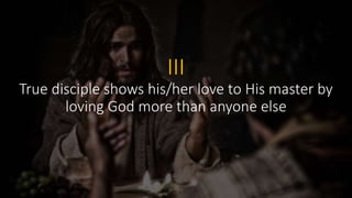 June 24 2018 - Sunday Service- THE DISCIPLES’ LOVE TO THEIR MASTER | PPTX