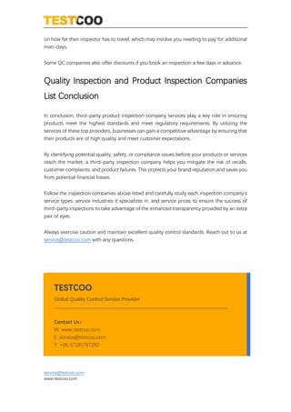 List of Best Inspection Company in China-Top 16 Quality Inspection ...