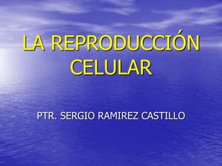 LA REPRODUCCIÓN
CELULAR
PTR. SERGIO RAMIREZ CASTILLO
 