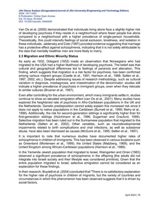 THE IMPACT OF SOCIAL FACTORS ON INDIVIDUALS DIAGNOSED WITH ...