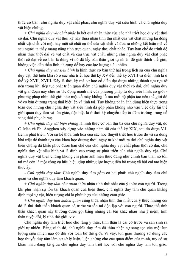 Giao trinh triet hoc mac lenin kh ng chuy n pdf