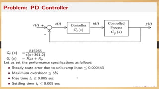 PI,PD PID Controllers with problems التحكم الخطى | PPT
