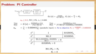 PI,PD PID Controllers with problems التحكم الخطى | PPT