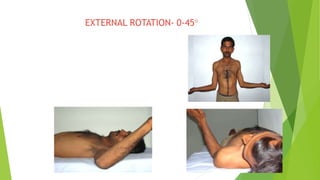 Passive External Rotation Test Shoulder Examinations and assessment PPT | PPTX