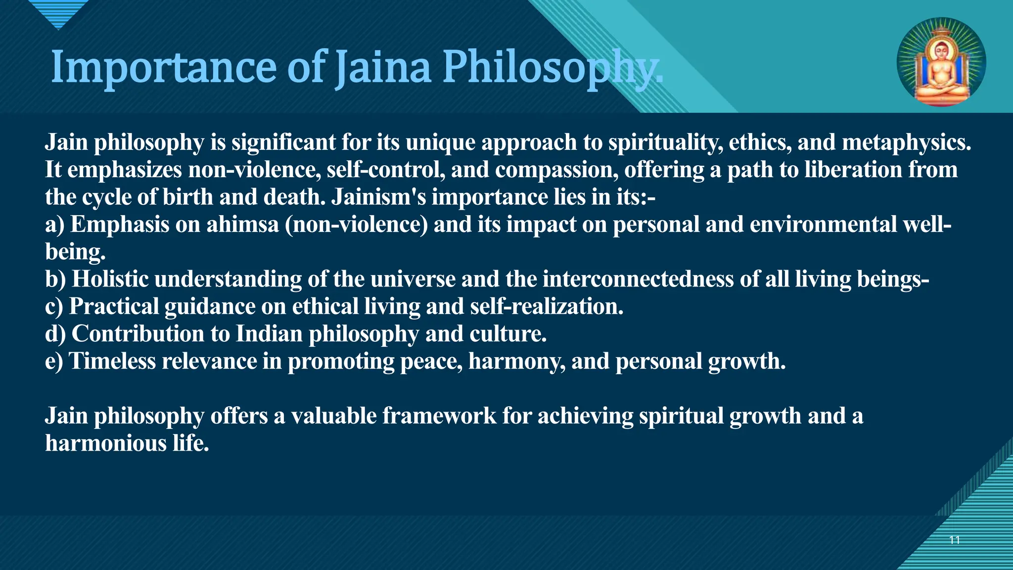 Jaina Philosophy : An Ancient Indian Wisdom | PPTX