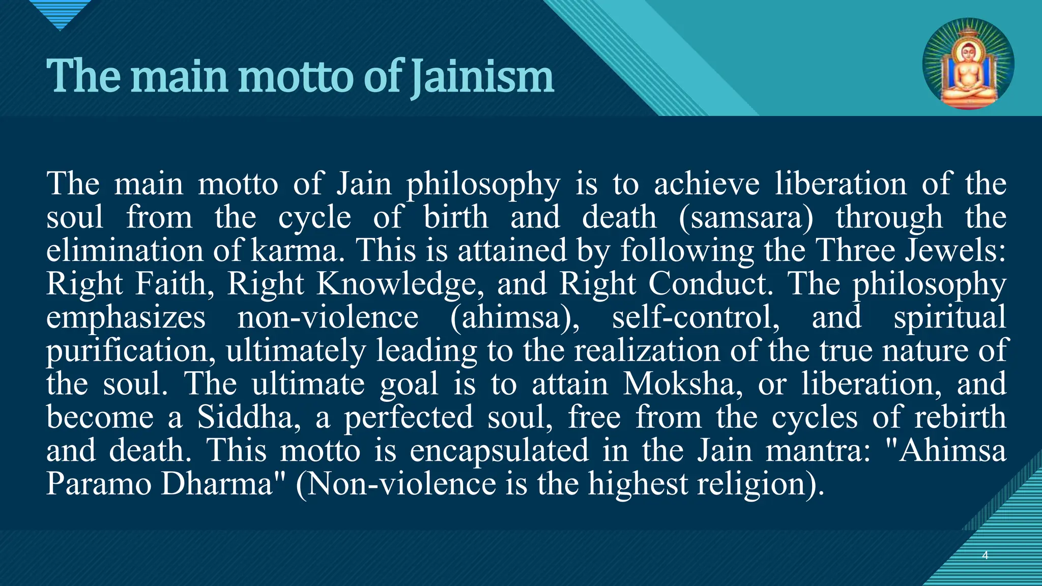 Jaina Philosophy : An Ancient Indian Wisdom | PPTX