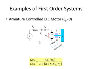 Time Response of First Order Circuit and Systems | PPT