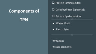 parenteral Nutrition services Part 1 IIUM | PDF
