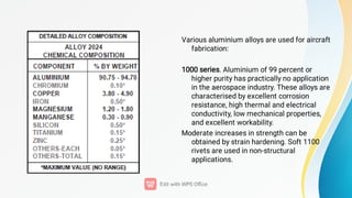6.2.pdf DGCA AME MODULE 6.2 ppt NON FERROUS METALS | PDF