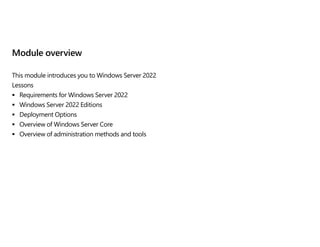 Windows Server 2022 Courseware Pdf Pdf