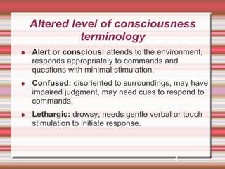 6. Critical care nursing Altered concious level Care.pdf