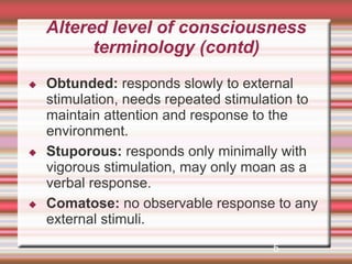 6. Critical care nursing Altered concious level Care.pdf