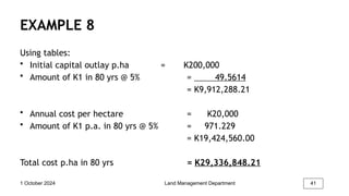 The valuation mathematics PowerPoint .pp
