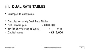 Computation Rates Table The valuation mathematics PowerPoint .pp