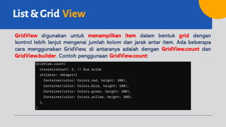 Pemrograman Aplikasi Mobile - 6 Flutter (Layout Aplikasi) | PDF