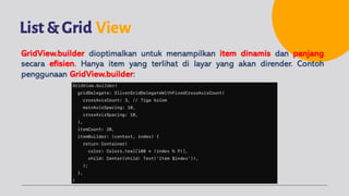 Pemrograman Aplikasi Mobile - 6 Flutter (Layout Aplikasi) | PDF