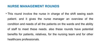 6.Nursing Rounds.pptx nursing education and services | PPTX