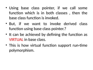 6. Virtual base class.pptx and virtual function | PPTX