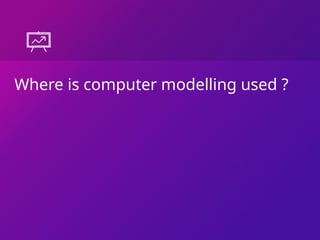 Where is computer modelling used ?
 