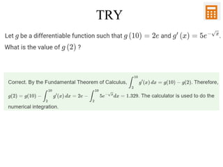 6.7.ppt evaluating definite integral with AP Classroom activities | PPT