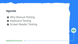 Manual Testing for Accessibility Enhancement | PPTX