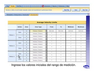 Ingrese los valores iniciales del rango de medición.
 