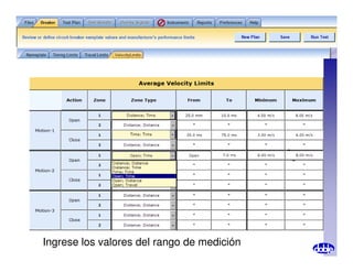 Ingrese los valores del rango de medición
 