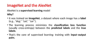 AlexNet of the ImageNet in deep learning | PPTX