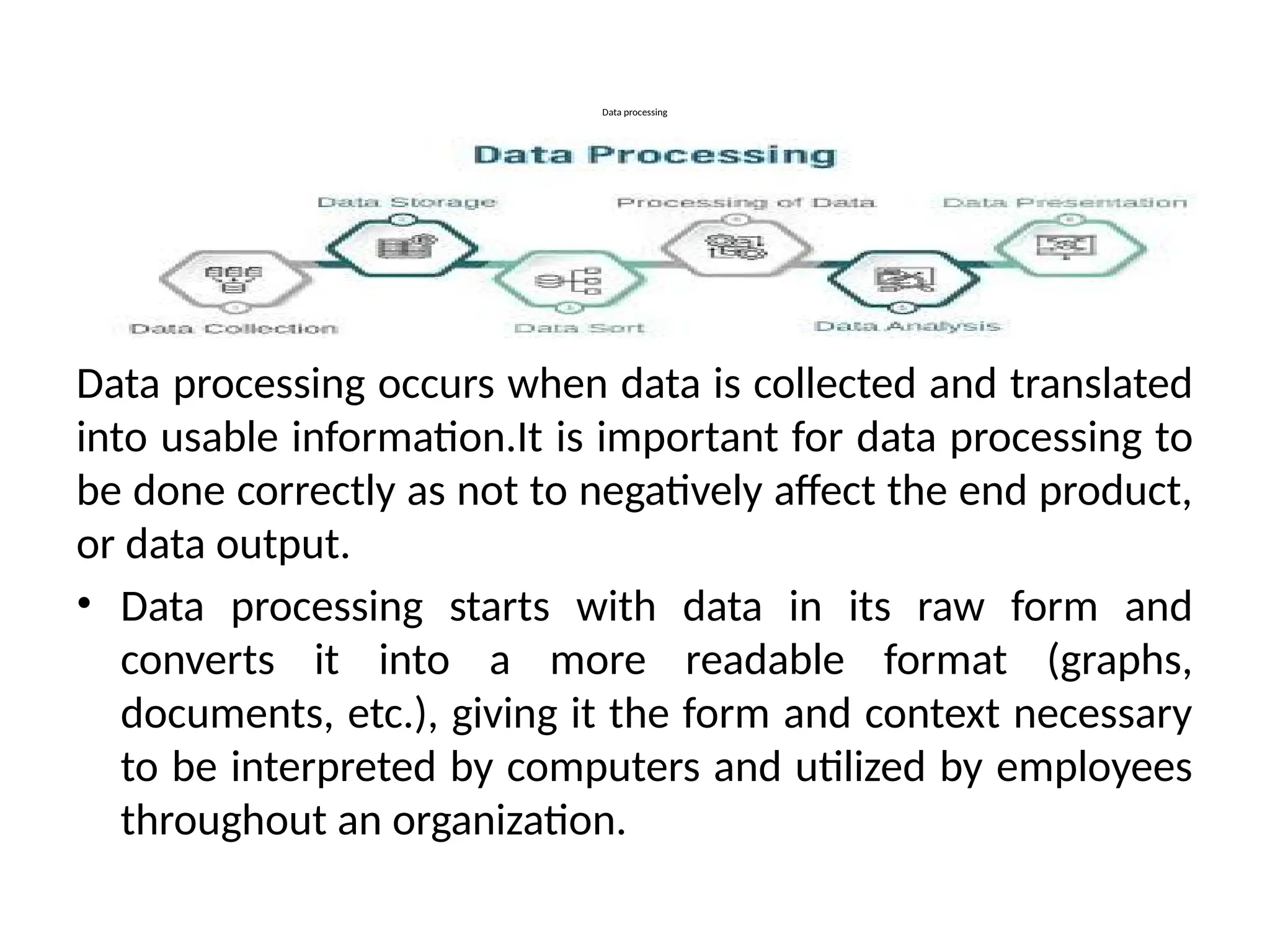 Types Of Data Information Processing