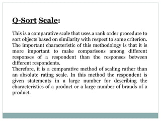 Sort Scale Scaling.pptx Scale rdinal Scale, Nominal Scale, Sample size, Order | PPTX