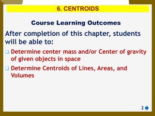 6. Centroids(L) AAU chapter 5 engineering mechsnics | PDF