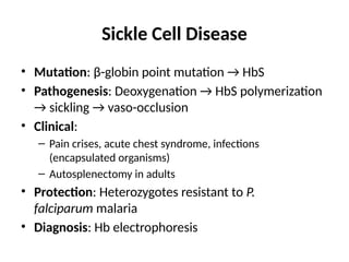 6. RBC disorders.pptx Pathologies of Red Blood Cells | PPTX