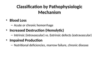 6. RBC disorders.pptx Pathologies of Red Blood Cells | PPTX