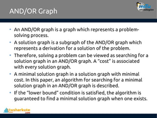 6.-AND-OR-Graph.pdf And Game tree as wel | PDF