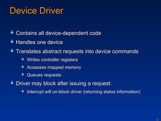 deveice management in windows principles of io systems | PPT