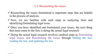 Comprehensive Legal Research Methodology: Data Analysis and ...