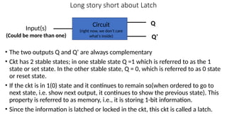 Comprehensive Guide to RS Latch in Digital Electronics | PPTX