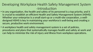 Comprehensive Guide to Developing Workplace Health and Safety ...