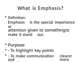 Emphasis Examples Writing Effective Techniques for Emphasis in Writing and Speaking to Enhance ...