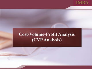 Comprehensive Cost-Volume-Profit (CVP) Analysis and Income Statement ...
