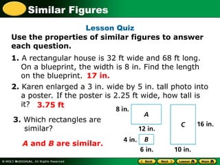 Similarity and Proportion Understanding Similar Figures | PPT