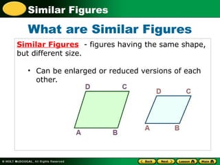 Similarity and Proportion Understanding Similar Figures | PPT