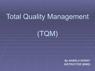 Comprehensive Guide to Total Quality Management (TQM) and Continuous ...