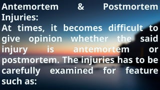 Medico-Legal Significance of Criminal Form 8 in Injury Treatment | PPTX