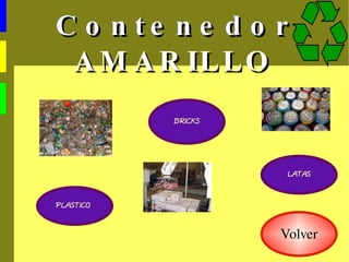 Contenedor  AMARILLO PLASTICO PLASTICO PLASTICO LATAS BRICKS Volver 