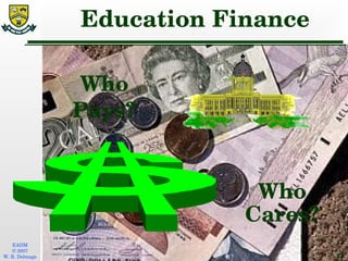 Education Finance ,[object Object],Who Cares? 