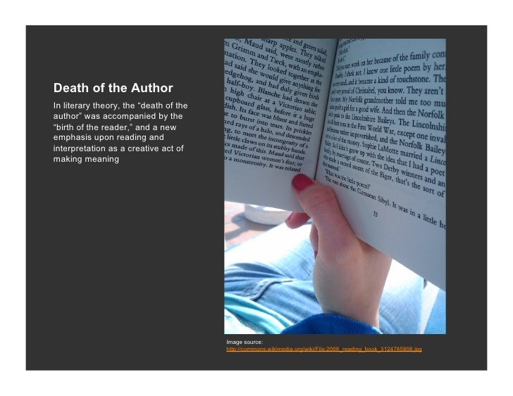 a book review on death of the author by roland barthes a book review on death of the author by roland barthes