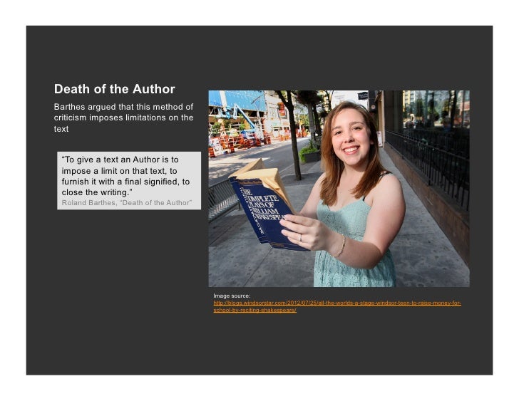 Death of the author - crazeapo