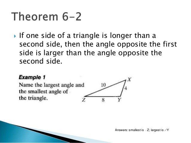 6 4 Inequalities in One Triangle